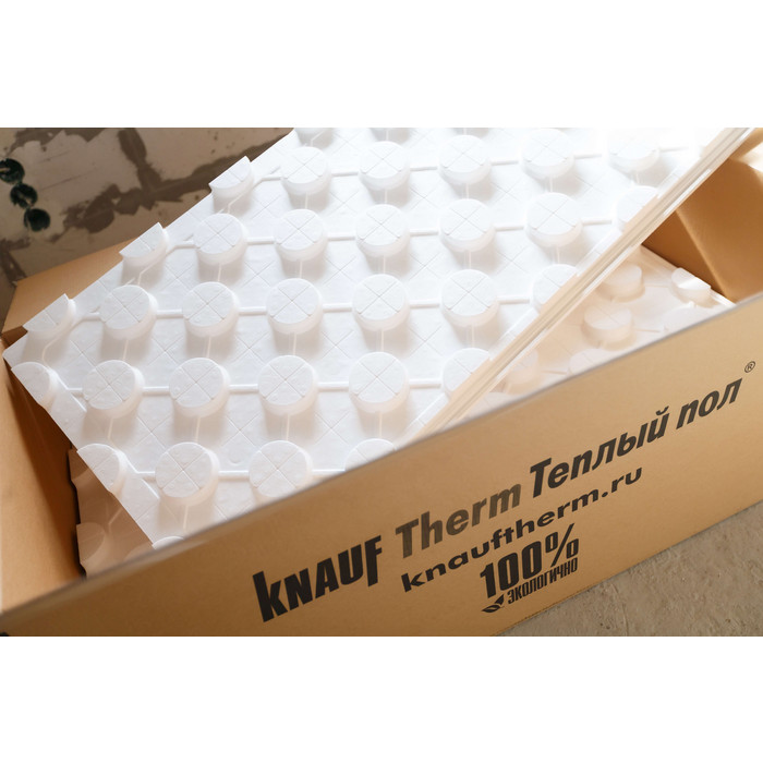 Маты для теплого водяного пола Knauf Therm PRO 45х600х1200 - фото 2