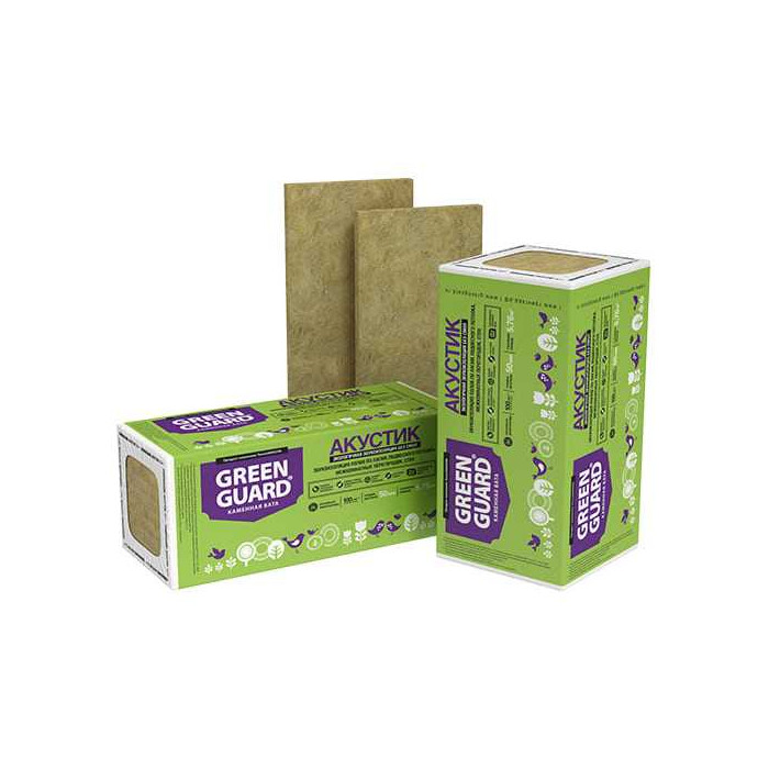 Базальтовая вата GreenGuard Акустик 50х600х1200